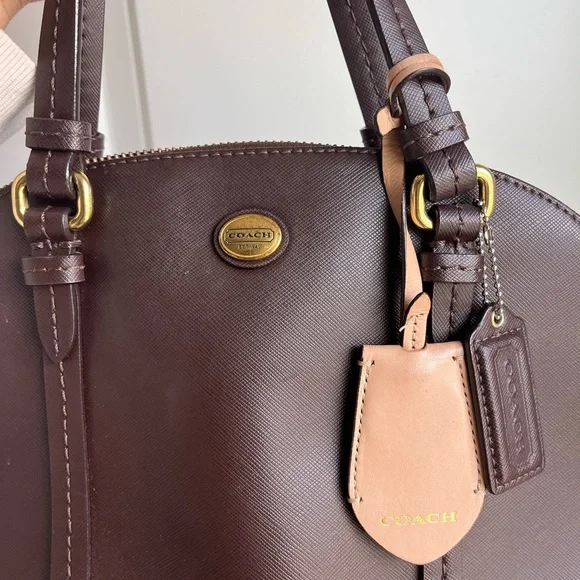 Coach Dark Brown Leather Satchel - Picture 6 of 6